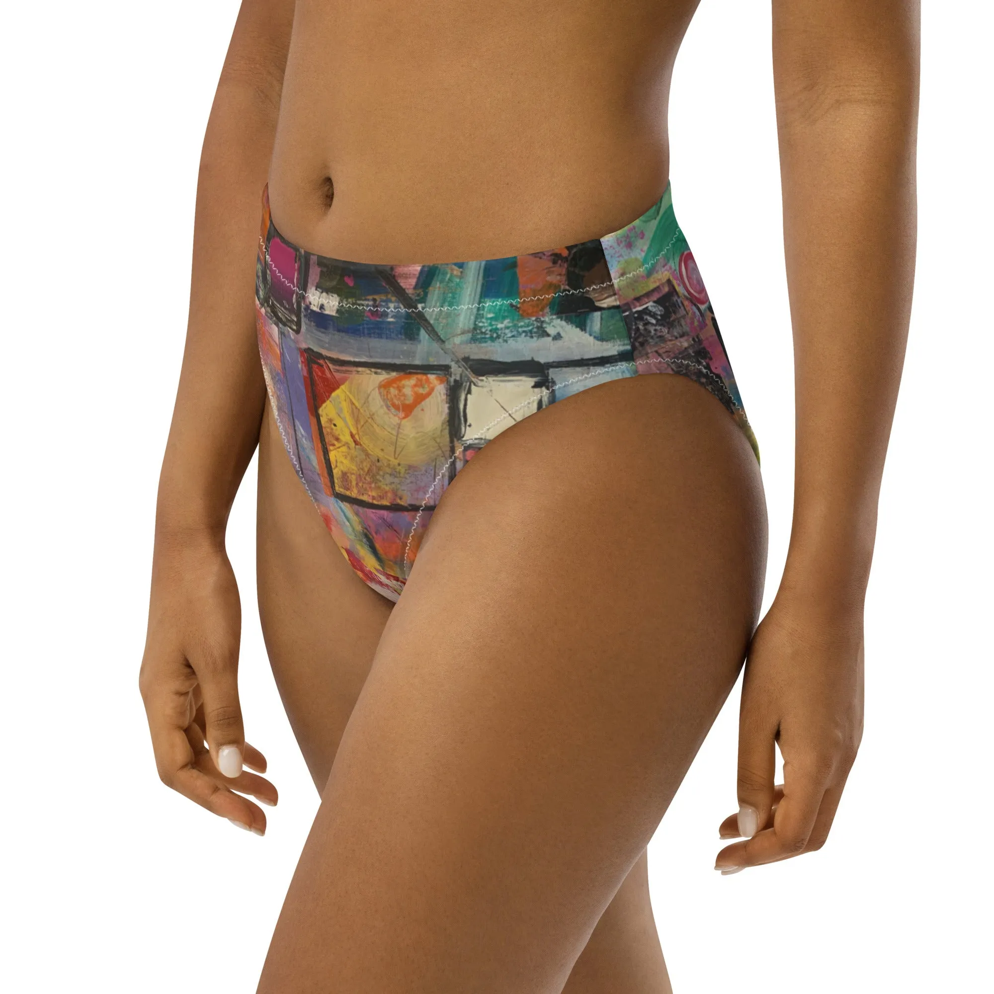 High-waisted bikini bottom "Calm Down"