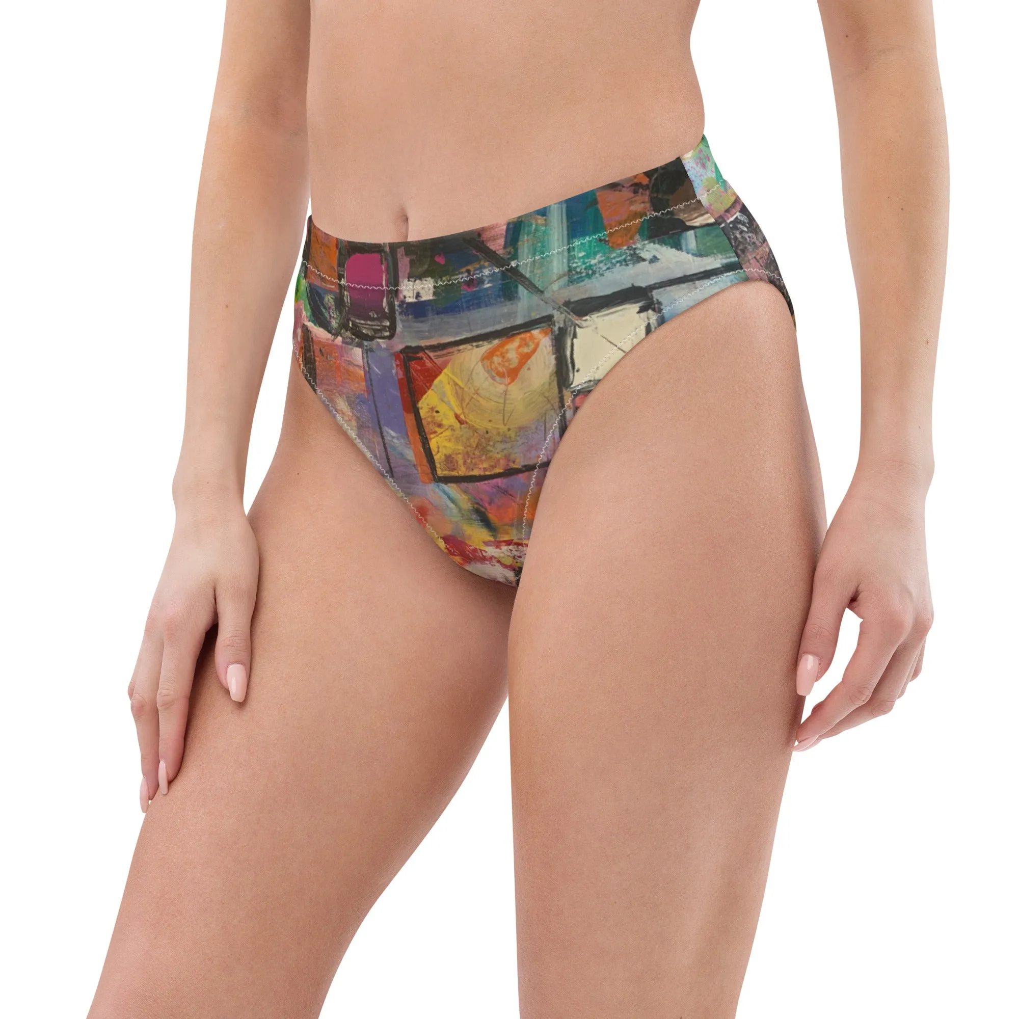 High-waisted bikini bottom "Calm Down"