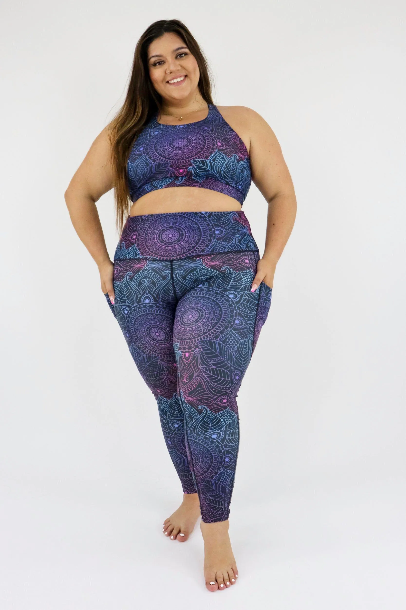 Holographic Mandala - Dynamic Active - Pocket Full Leggings