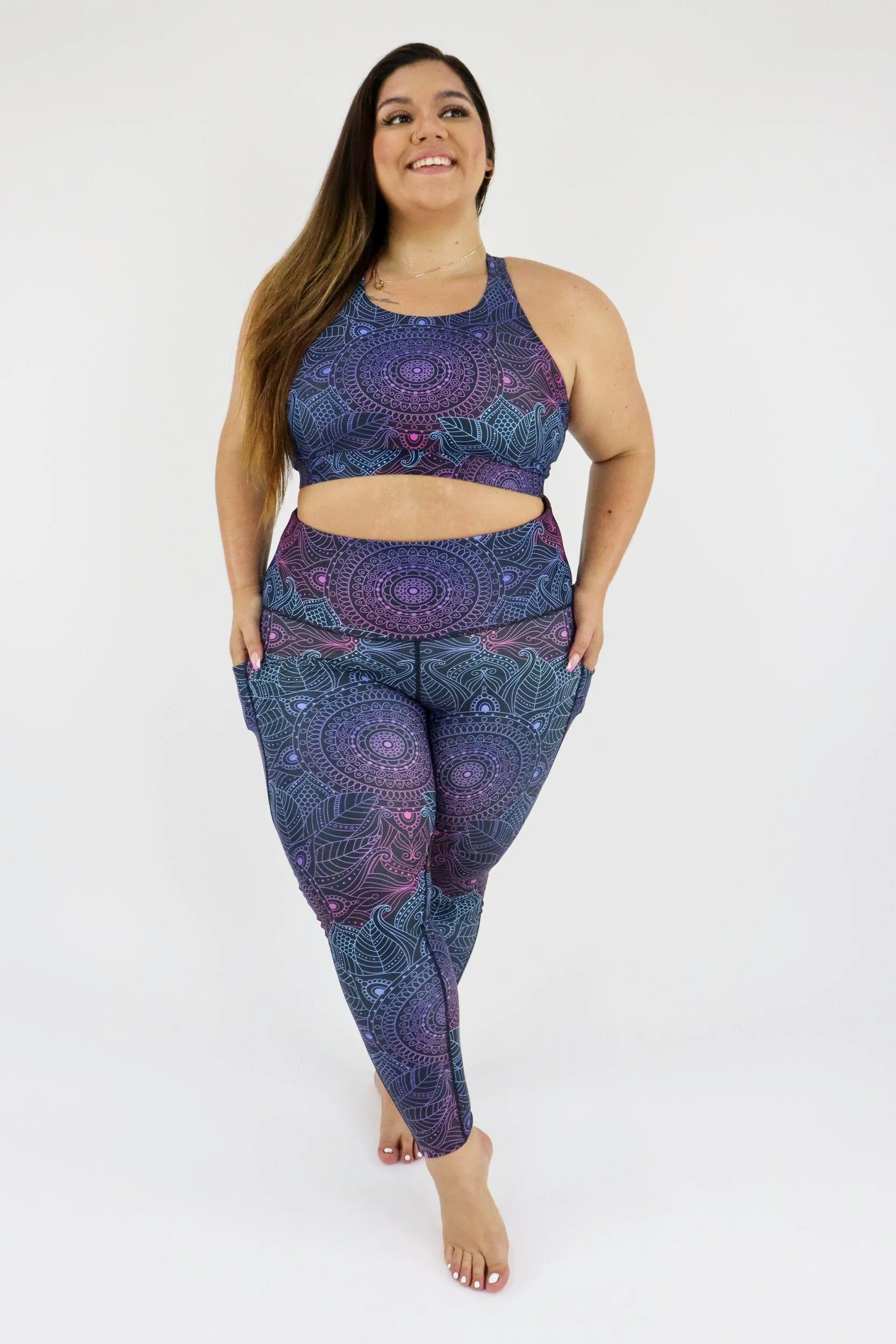 Holographic Mandala - Dynamic Active - Pocket Full Leggings