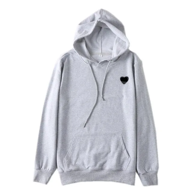 Hooded soft solid cotton Long sleeve t-shirt
