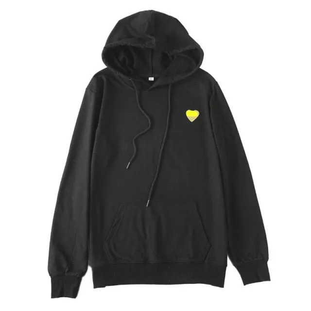 Hooded soft solid cotton Long sleeve t-shirt