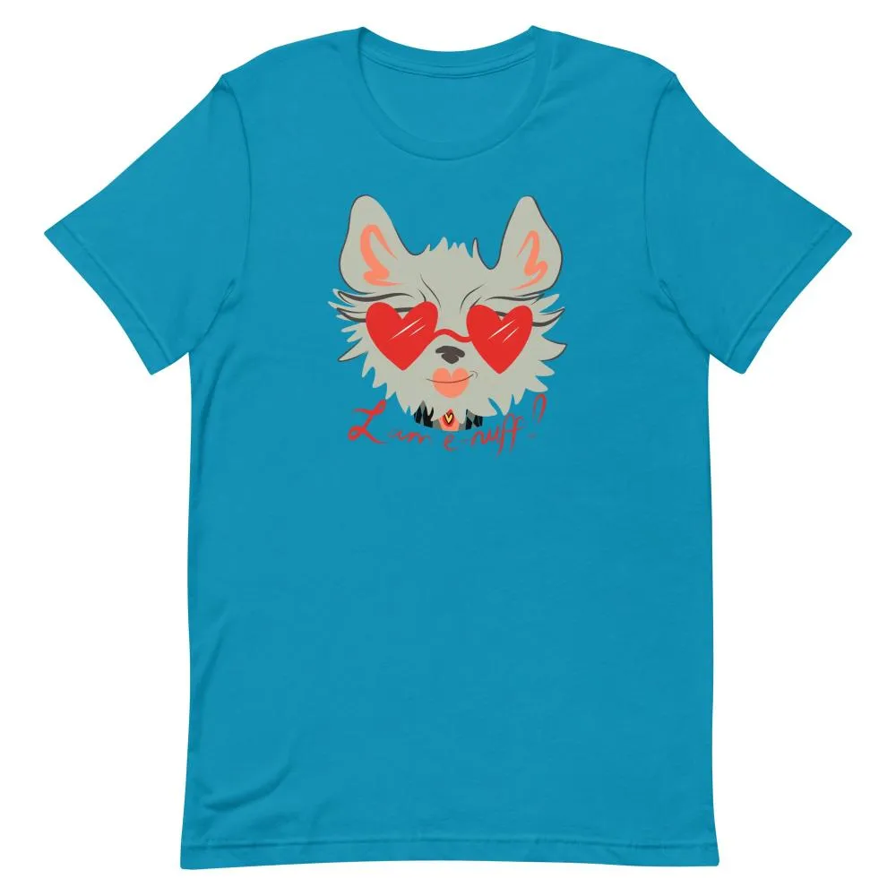I AM E-NUFF CAT Inspirational Positive Message Cotton Tee for Women