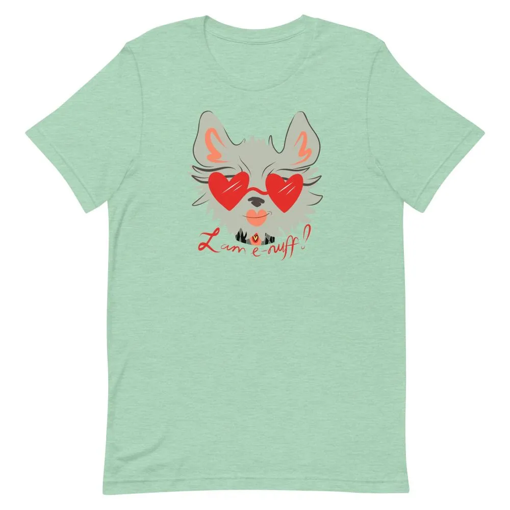I AM E-NUFF CAT Inspirational Positive Message Cotton Tee for Women