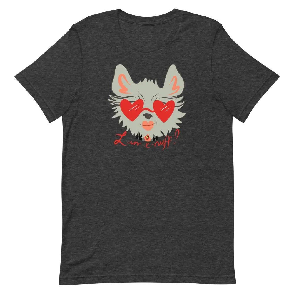 I AM E-NUFF CAT Inspirational Positive Message Cotton Tee for Women