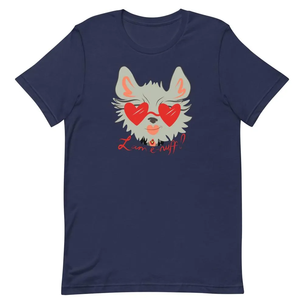 I AM E-NUFF CAT Inspirational Positive Message Cotton Tee for Women