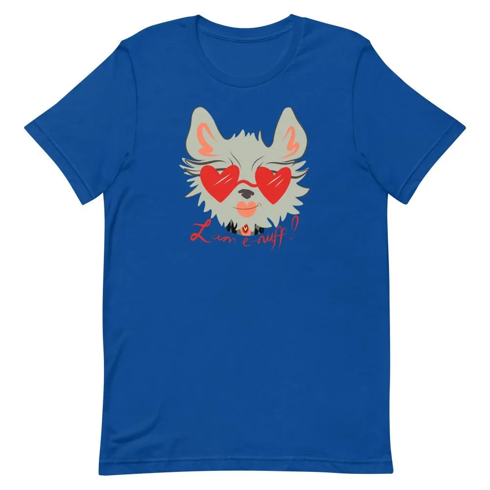 I AM E-NUFF CAT Inspirational Positive Message Cotton Tee for Women