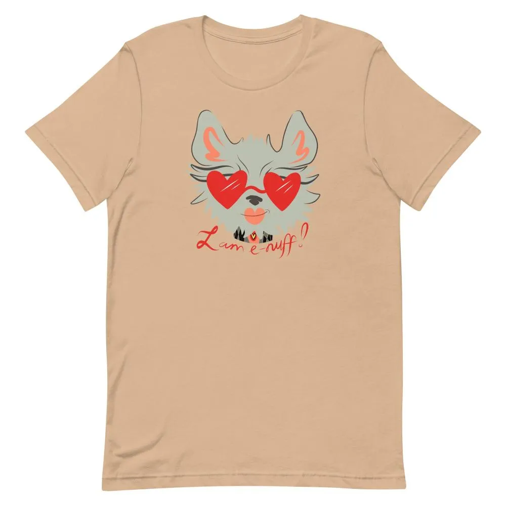 I AM E-NUFF CAT Inspirational Positive Message Cotton Tee for Women
