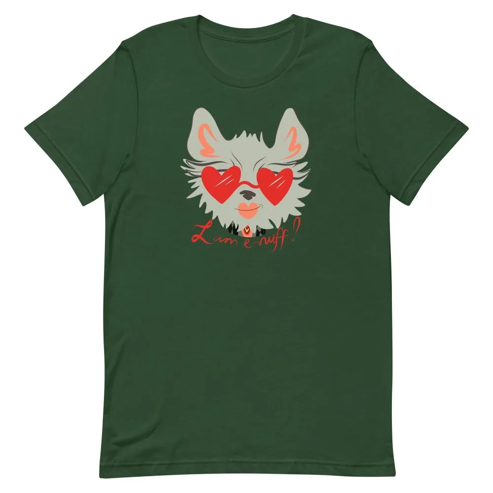 I AM E-NUFF CAT Inspirational Positive Message Cotton Tee for Women