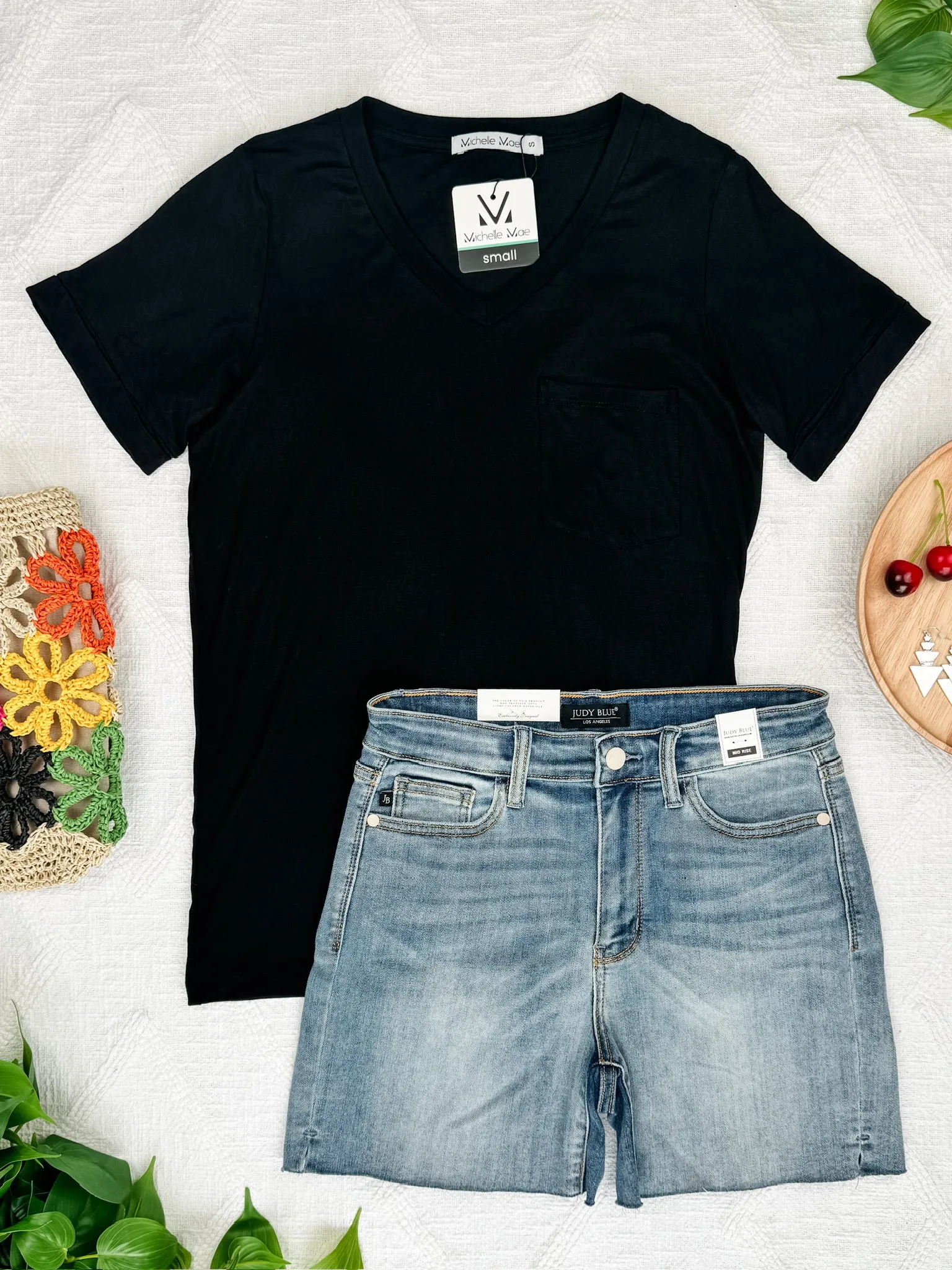 IN PRODUCTION Sophie Pocket Tee - Black