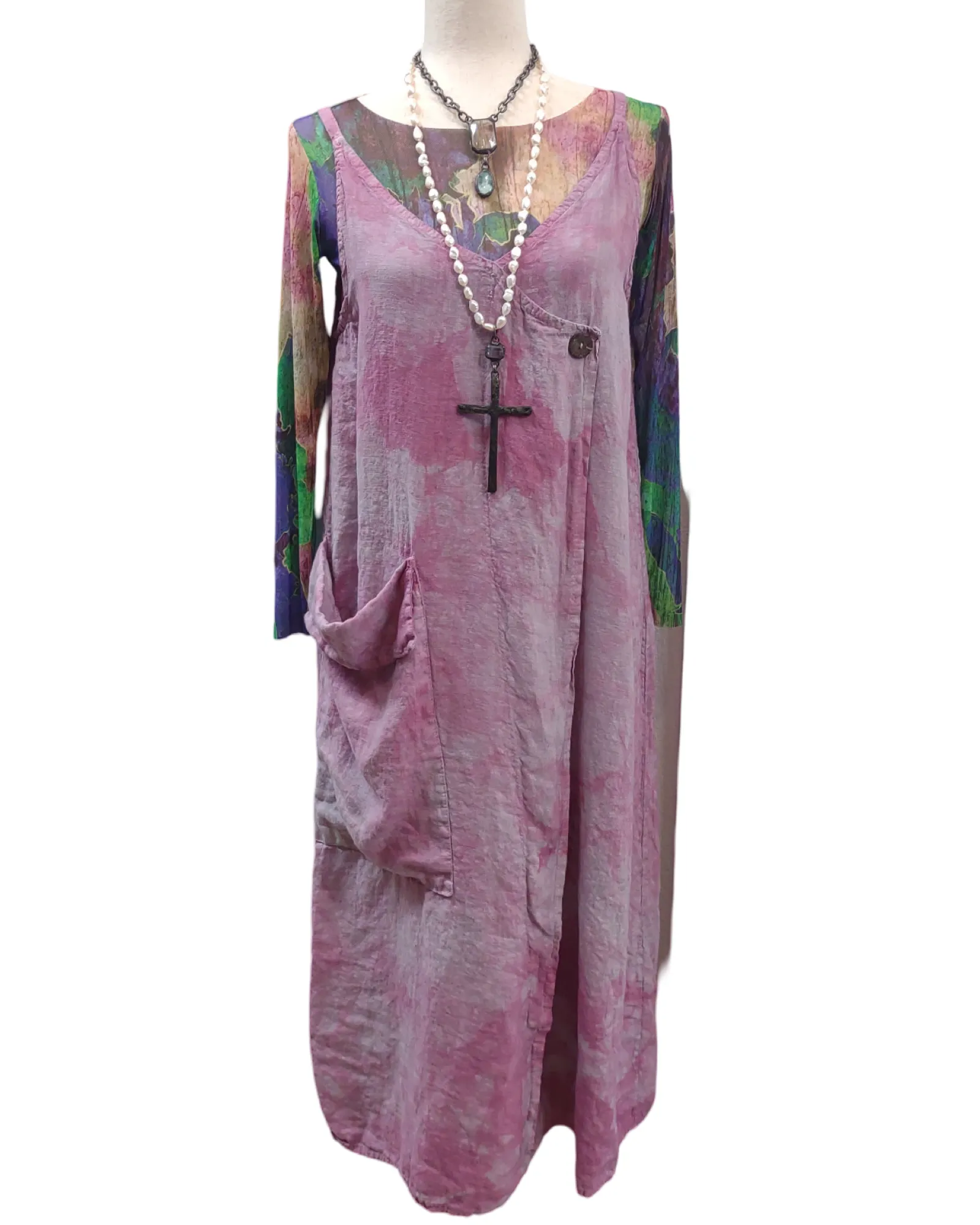 Indigo Dream Tie Dye Dress