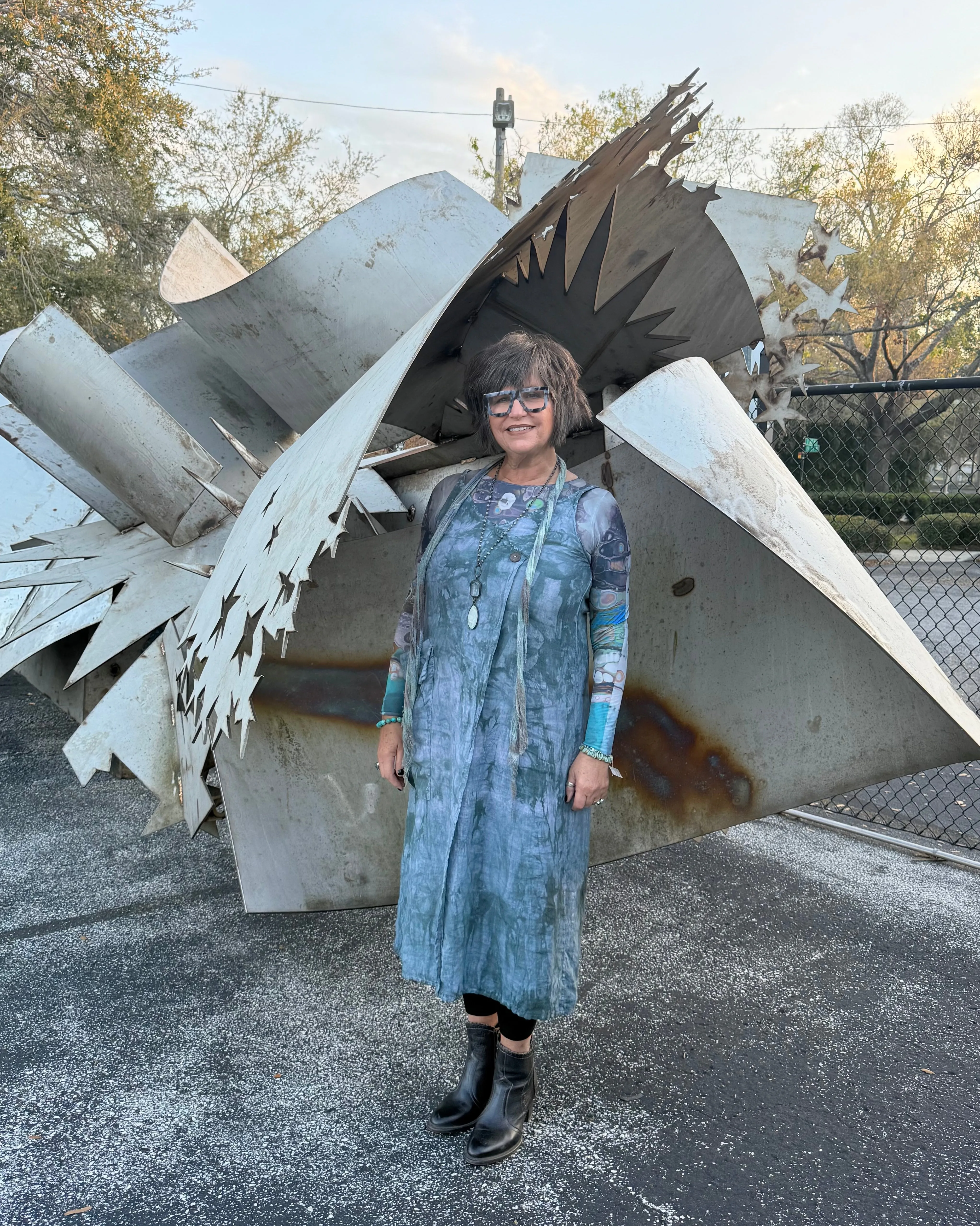 Indigo Dream Tie Dye Dress