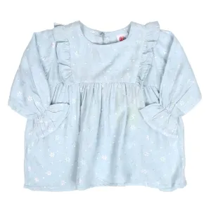 Infant Girls Casual Tops - LIGHT BLUE | Bachaa Party Baby Clothes Girls Tops & T-Shirts