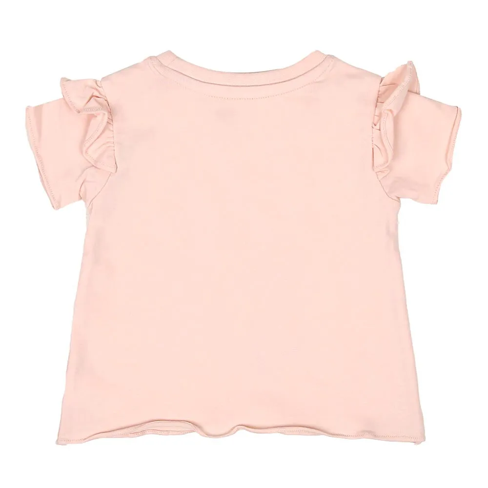Infant Girls T-Shirt Growing Together - Pearl | Bachaa Party Baby Clothes Girls Tops & T-Shirts