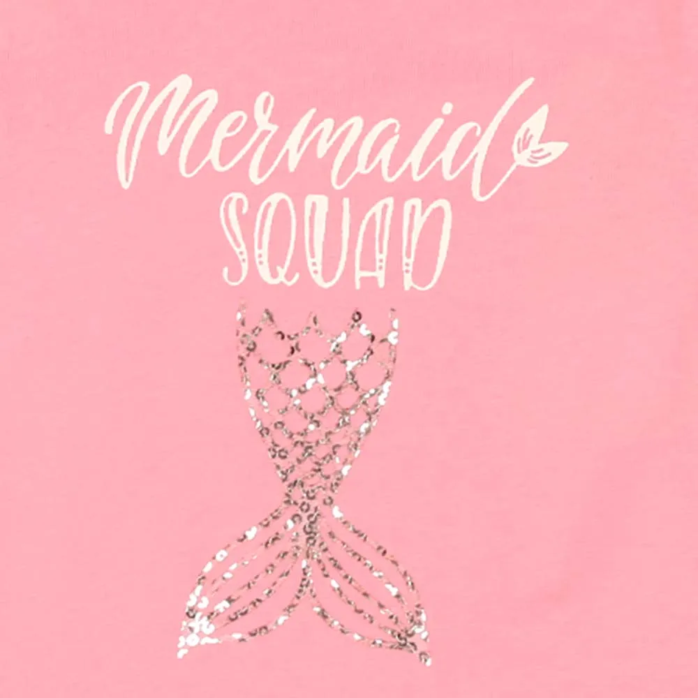 Infant Girls T-Shirt Mermaid - Pink Lemon | Bachaa Party Baby Clothes Girls Tops & T-Shirts