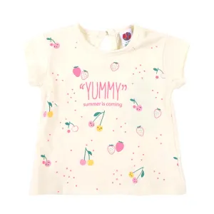 Infant Girls T-Shirt Yummy - Papyrus | Bachaa Party Baby Clothes Girls Tops & T-Shirts