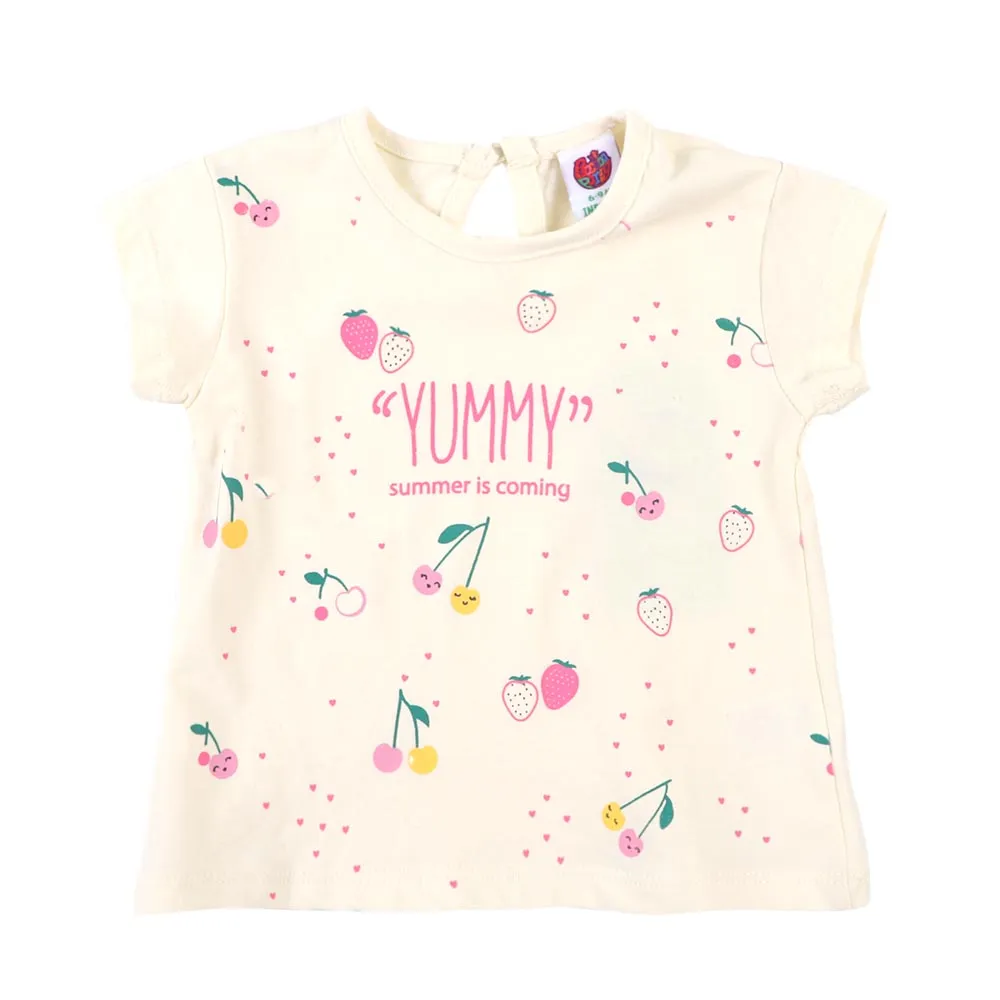 Infant Girls T-Shirt Yummy - Papyrus | Bachaa Party Baby Clothes Girls Tops & T-Shirts