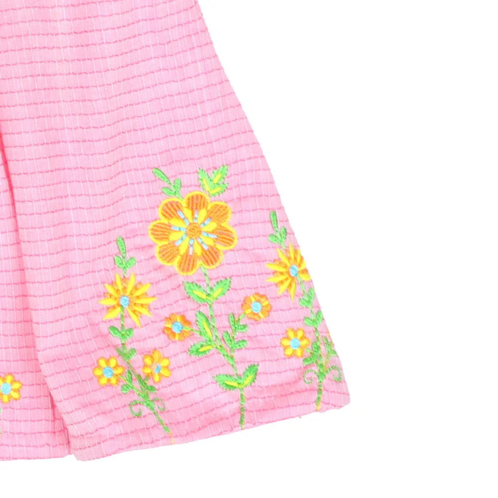 Infants Girls Embroidered Top Fairytale - Pink | Bachaa Party Baby Clothes Girls Tops & T-Shirts