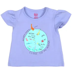 Infants Girls T-Shirt Happy Times - B. Lavender | Bachaa Party Baby Clothes Girls Tops & T-Shirts