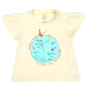Infants Girls T-Shirt Happy Times - Papyrus | Bachaa Party Baby Clothes Girls Tops & T-Shirts