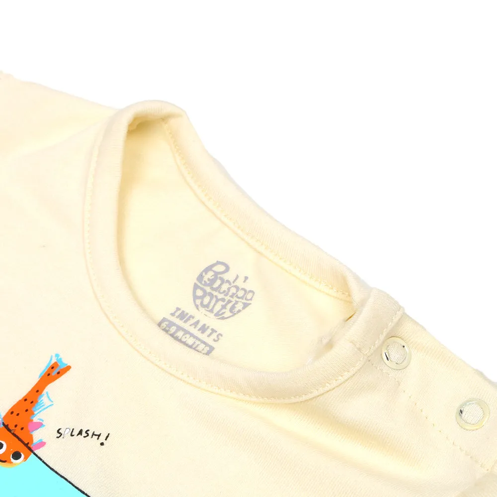 Infants Girls T-Shirt Happy Times - Papyrus | Bachaa Party Baby Clothes Girls Tops & T-Shirts