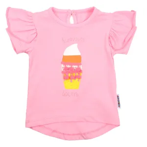 Infants Girls T-Shirt Summer Lovin - Candy Pink | Bachaa Party Baby Clothes Girls Tops & T-Shirts
