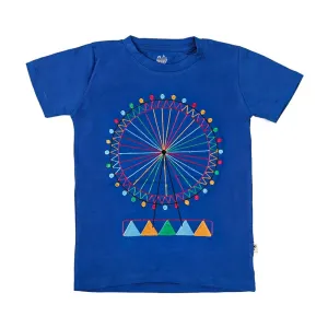 Infants London Eye T-Shirt For Girls - Blue | Bachaa Party Baby Clothes Girls Tops & T-Shirts