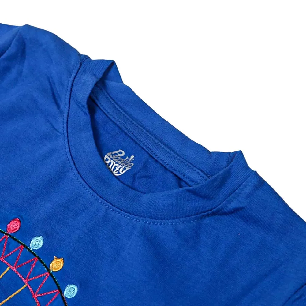 Infants London Eye T-Shirt For Girls - Blue | Bachaa Party Baby Clothes Girls Tops & T-Shirts