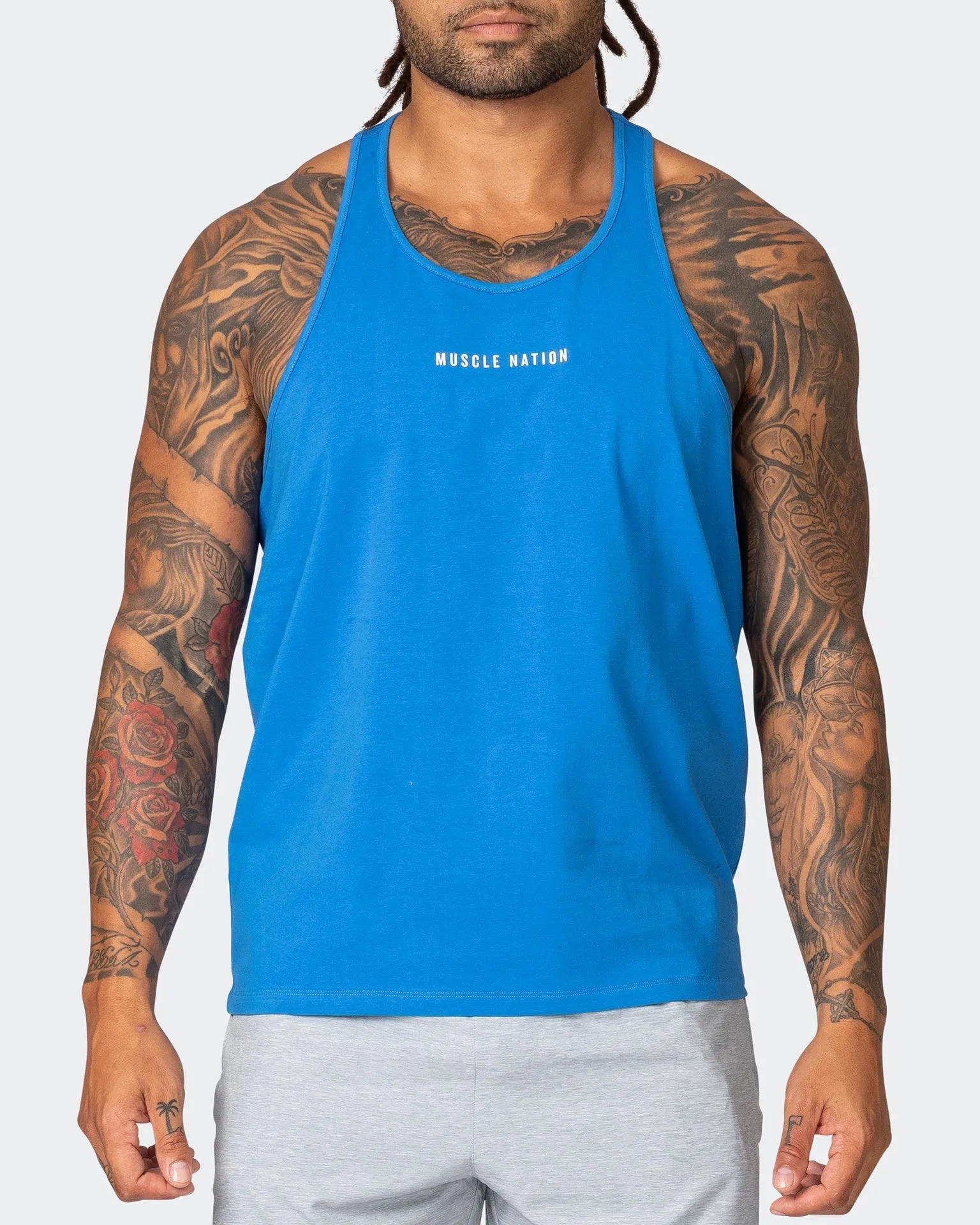 Infinite Y Back Singlet - Bright Cobalt
