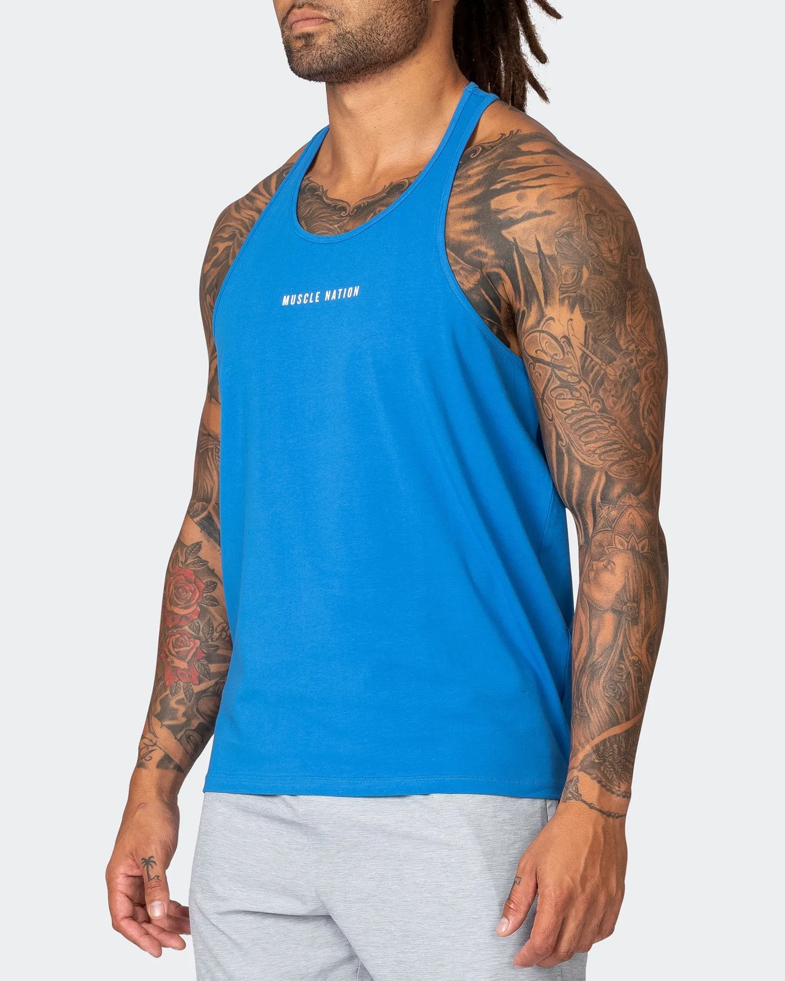 Infinite Y Back Singlet - Bright Cobalt