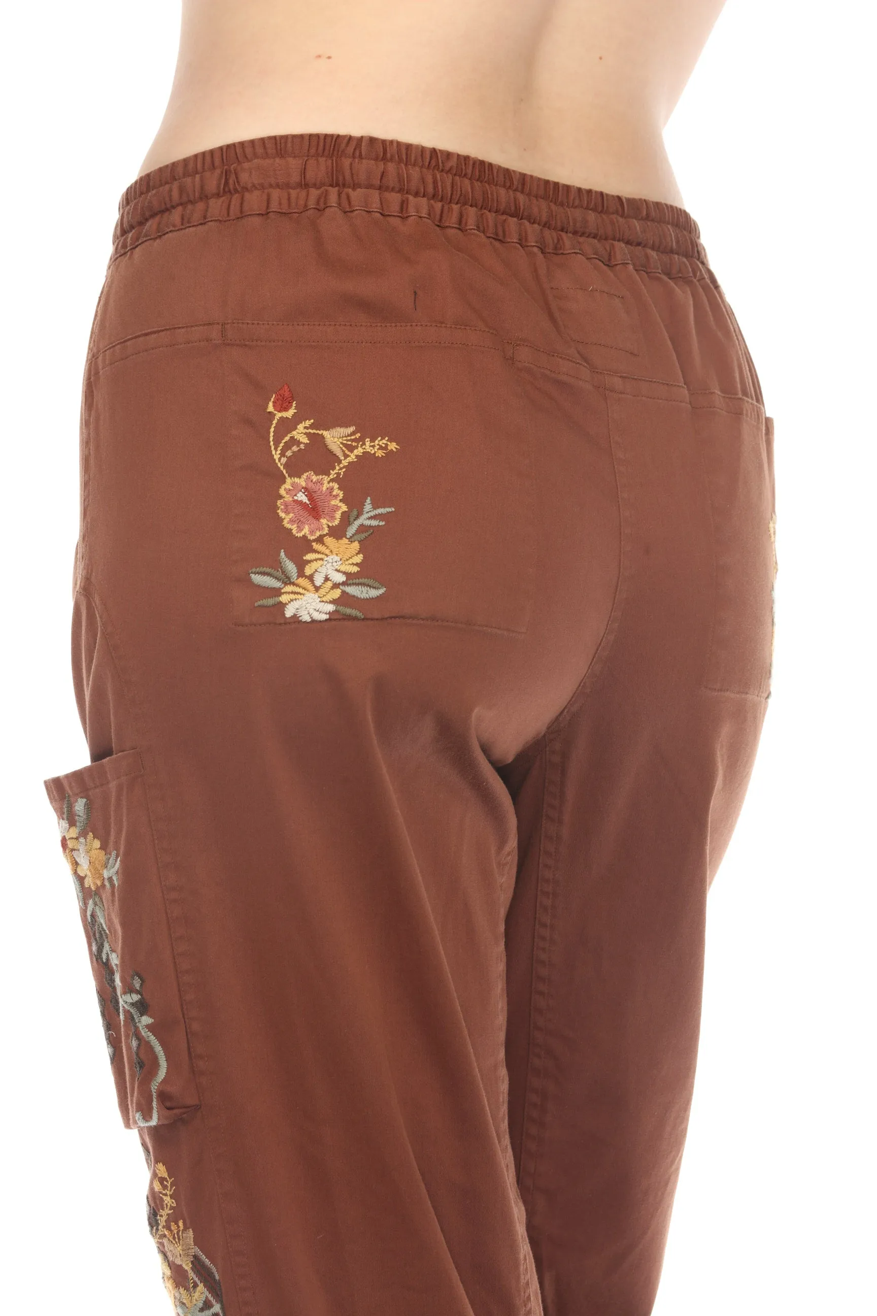 Johnny Was Biya Whitney Embroidered Pants Boho Chic B66423