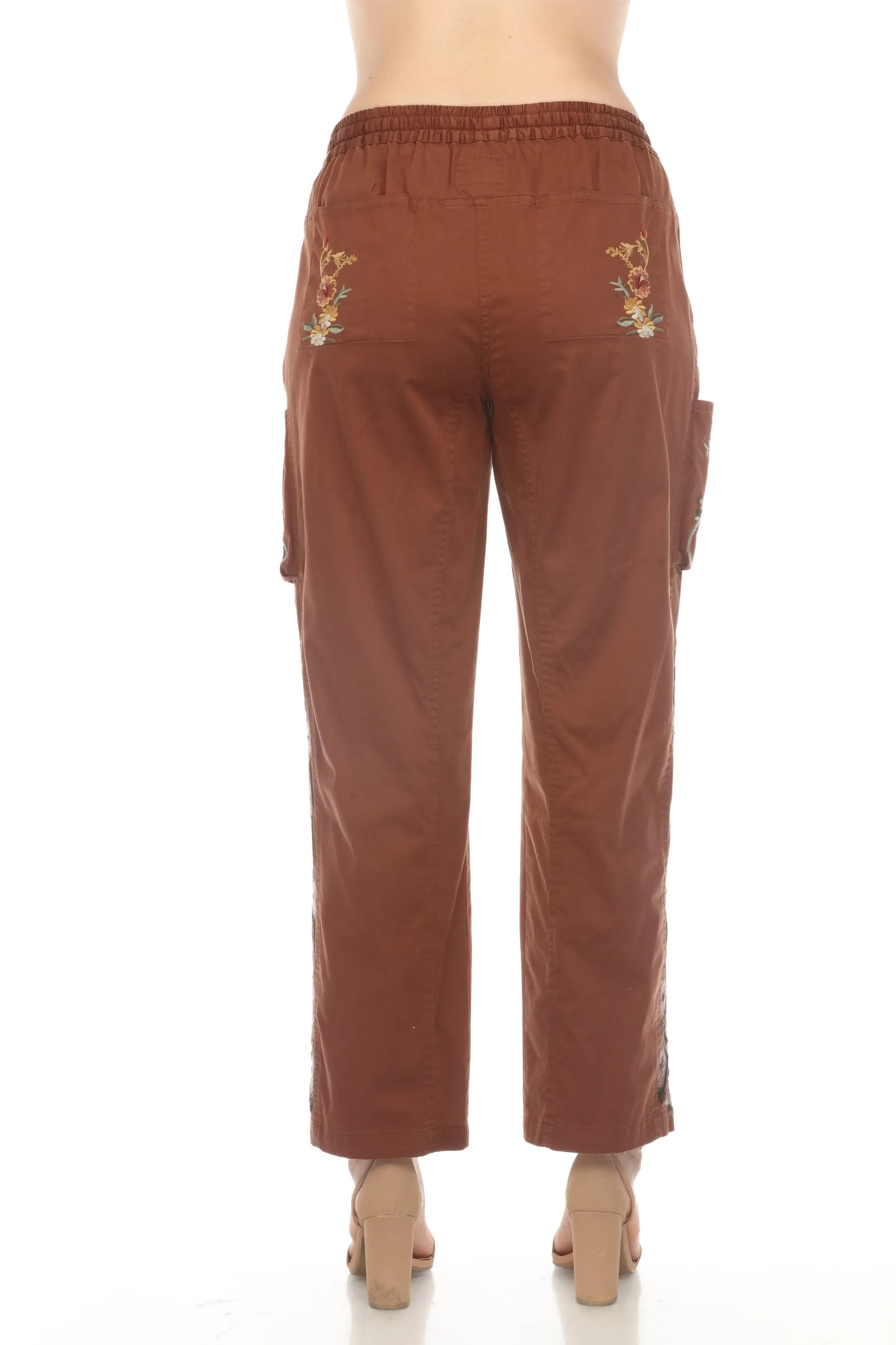 Johnny Was Biya Whitney Embroidered Pants Boho Chic B66423