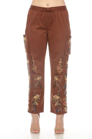 Johnny Was Biya Whitney Embroidered Pants Boho Chic B66423