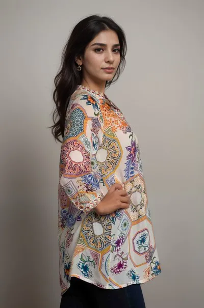 Johnny Was Waterloo Wheel Aliana Blouse C11624A2 Boho Chic