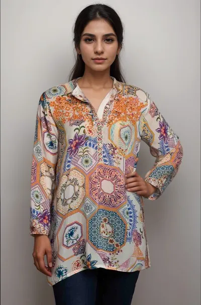 Johnny Was Waterloo Wheel Aliana Blouse C11624A2 Boho Chic
