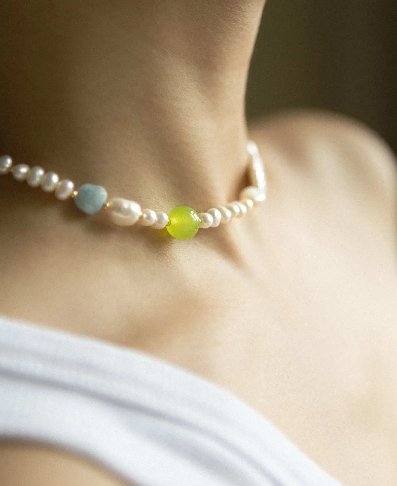 Josie Chunky Pearl Choker
