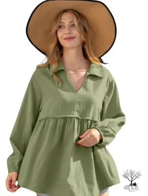 Kelsey Top Khaki
