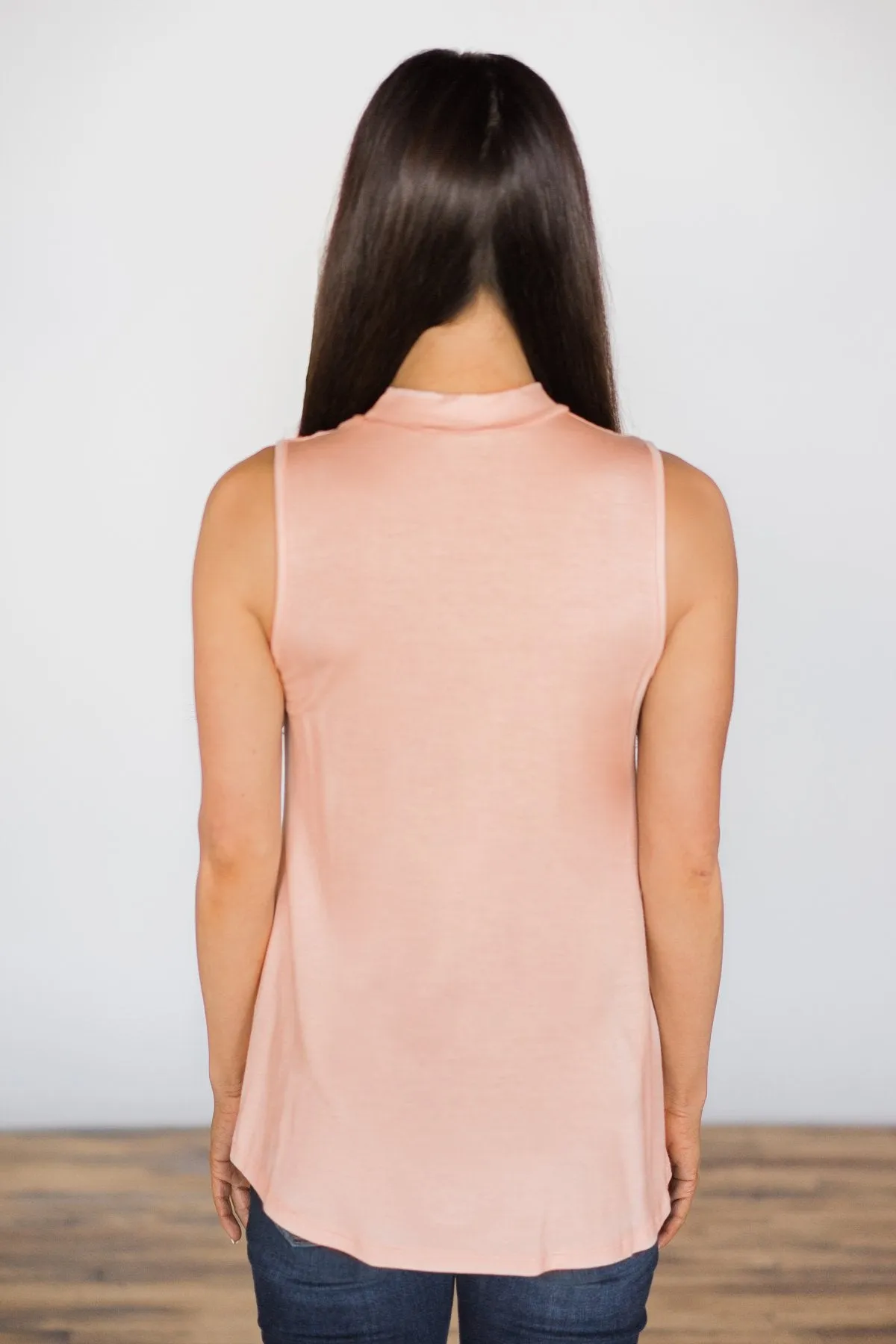 Key to My Heart Tank Top ~ Peach