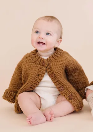 Kid's Classic Cardigan, Walnut