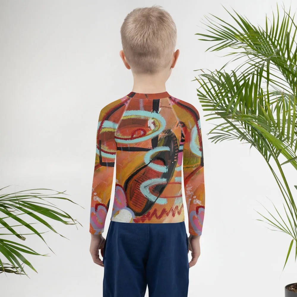 Kids Rash Guard "Circles in the Sand"