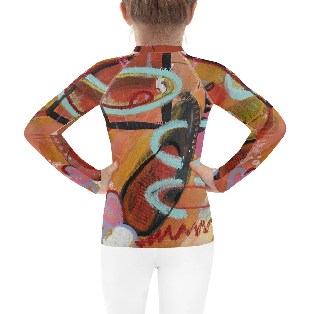 Kids Rash Guard "Circles in the Sand"