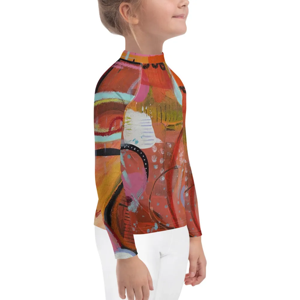 Kids Rash Guard "Circles in the Sand"