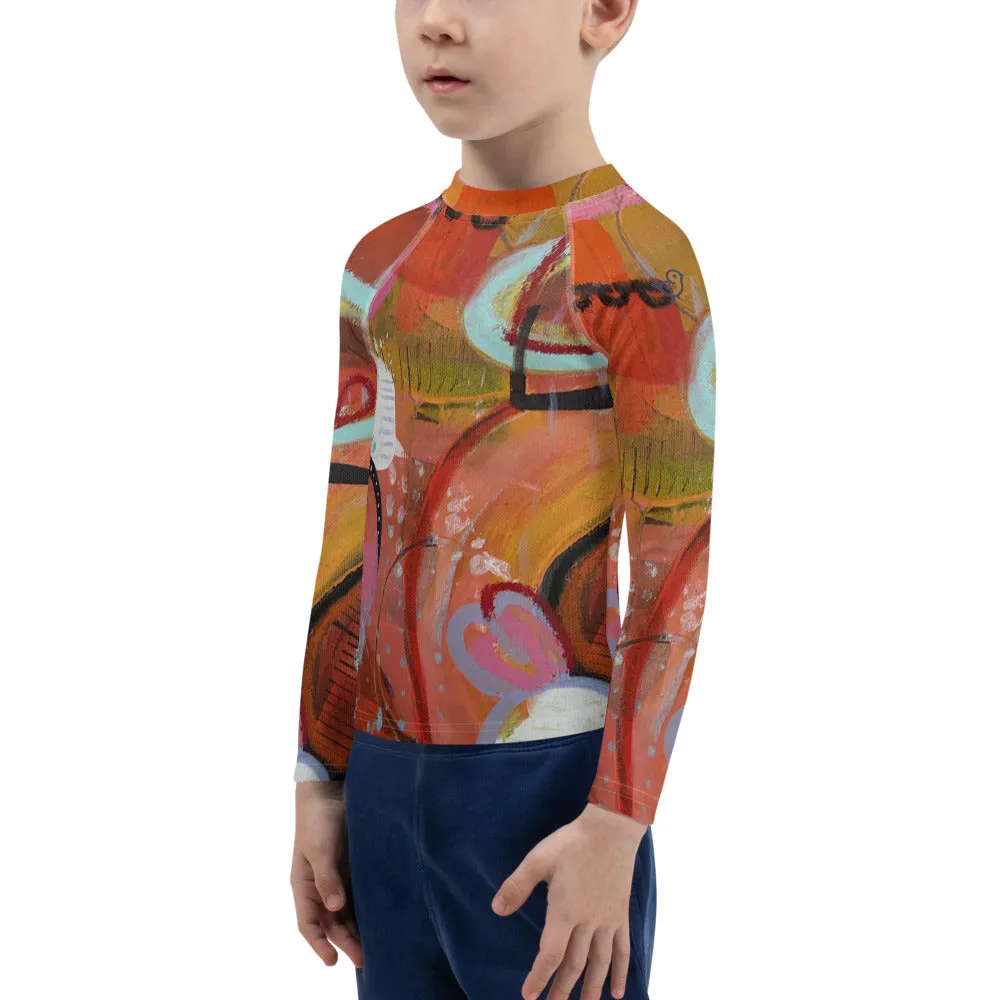 Kids Rash Guard "Circles in the Sand"