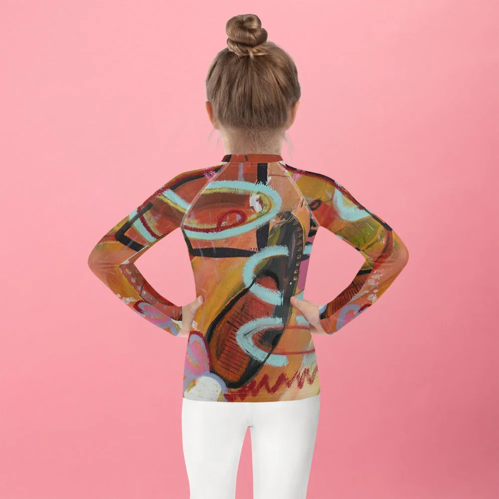 Kids Rash Guard "Circles in the Sand"