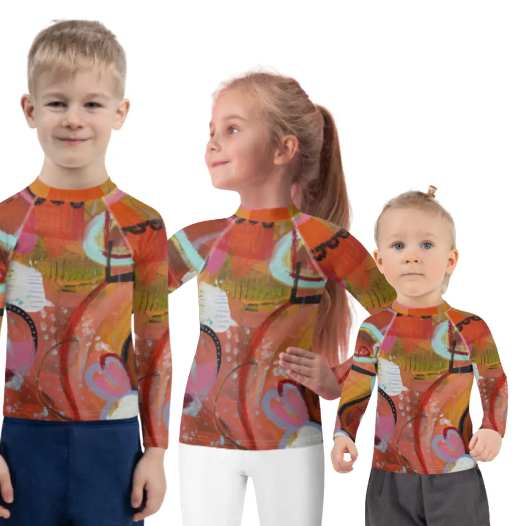 Kids Rash Guard "Circles in the Sand"