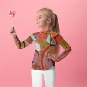 Kids Rash Guard "Circles in the Sand"