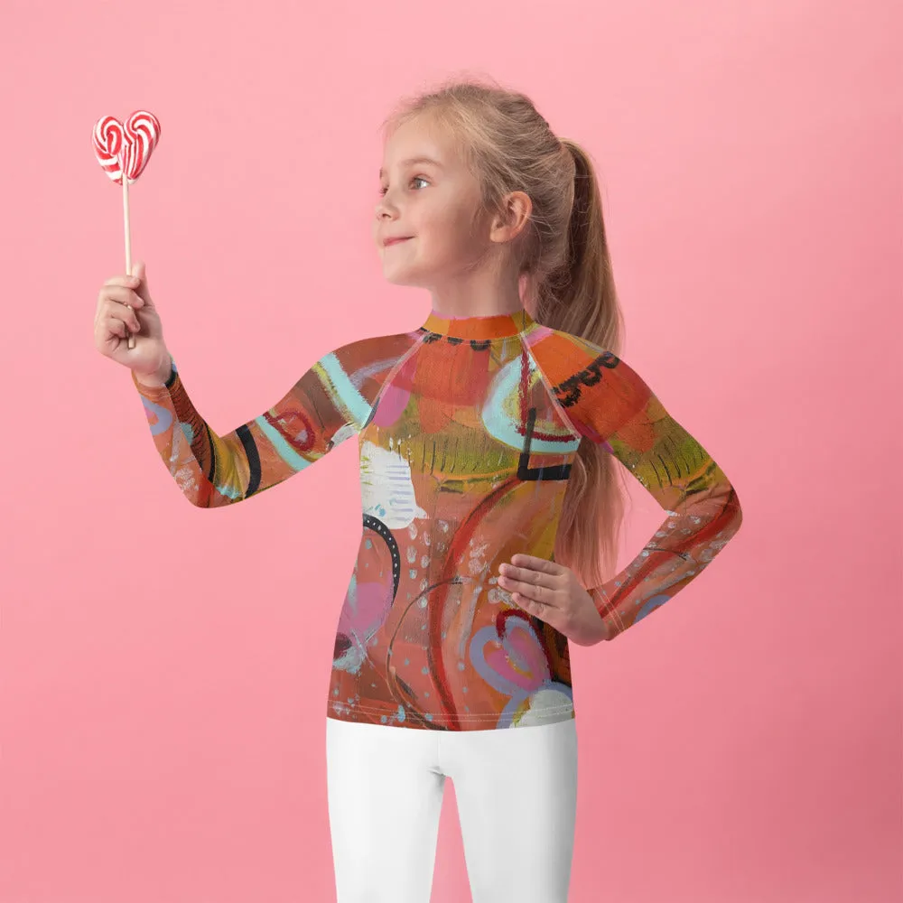 Kids Rash Guard "Circles in the Sand"