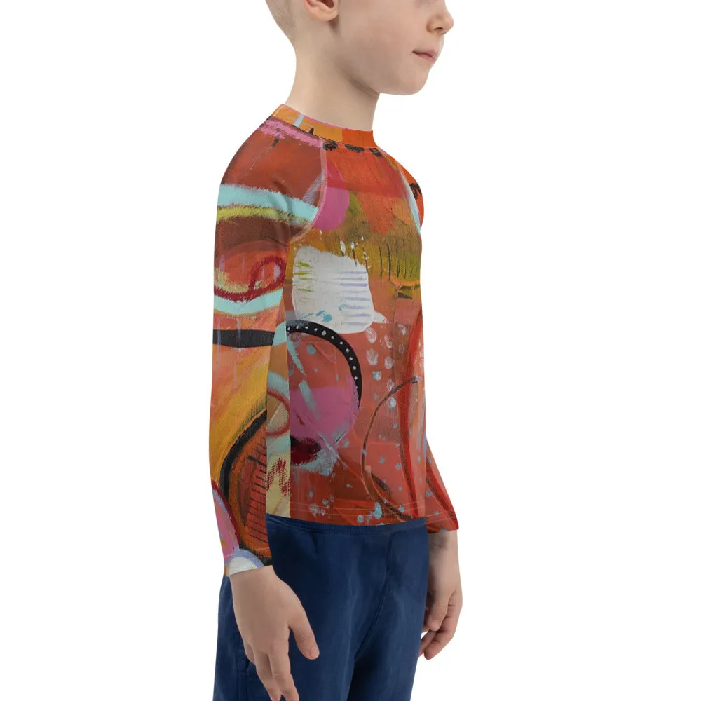 Kids Rash Guard "Circles in the Sand"