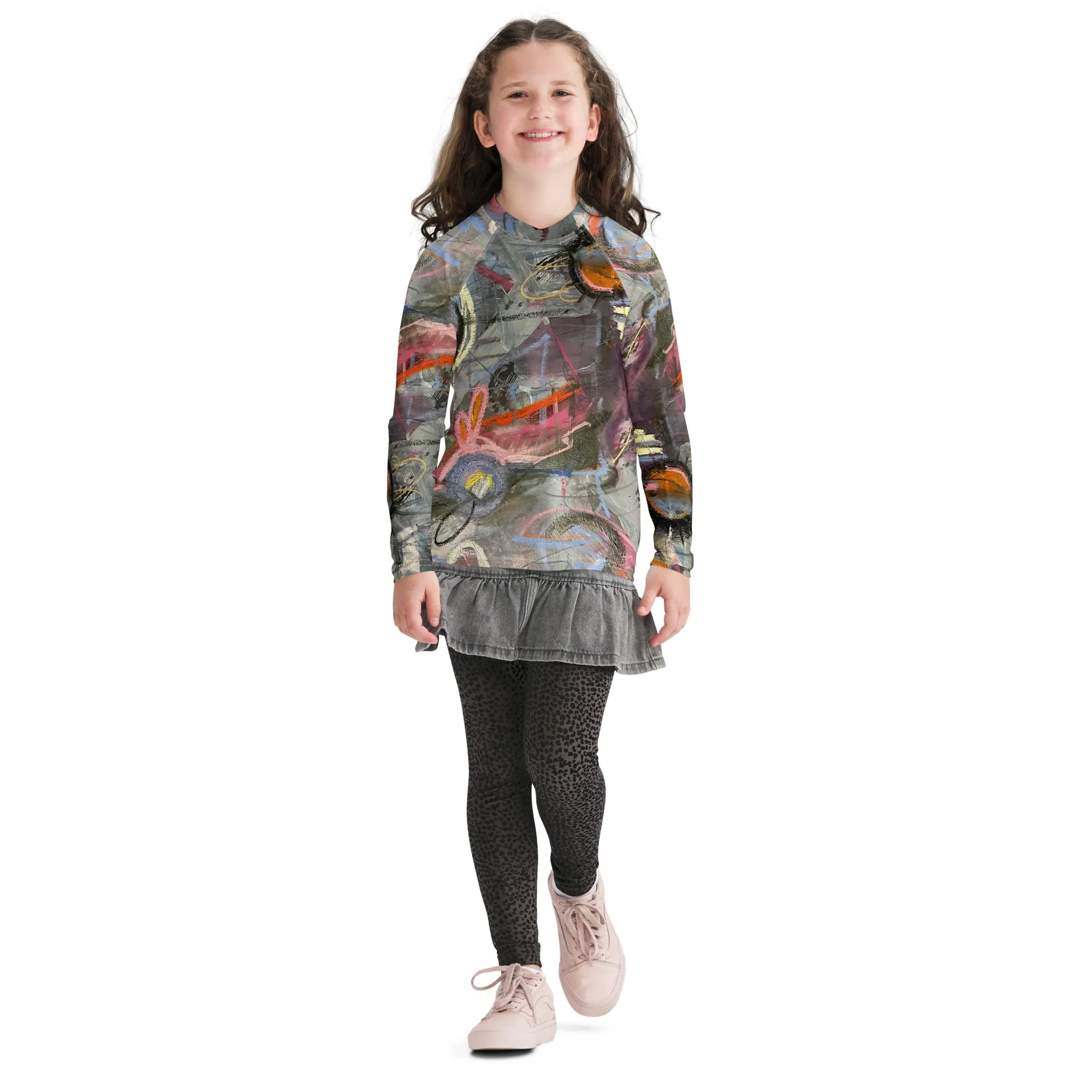 Kids Rash Guard "Crazy Town"