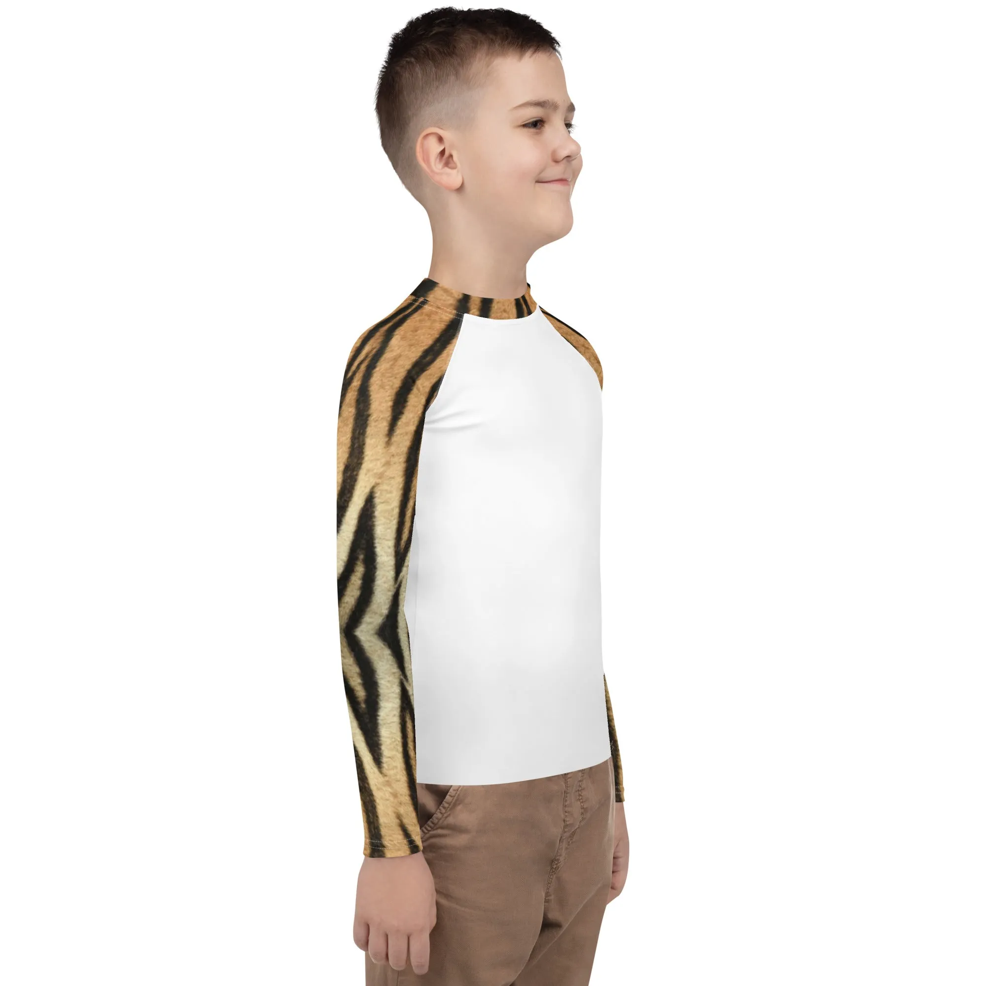 Kids Rash Guard - Tiger Print 8-20